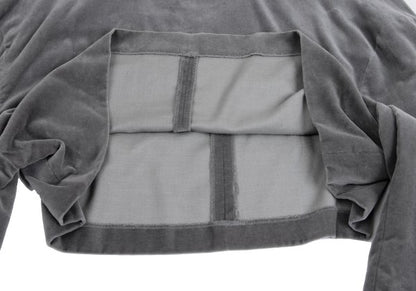 COMME des GARCONS 96AW Velvet Square Neck Hoodie Gray Size M