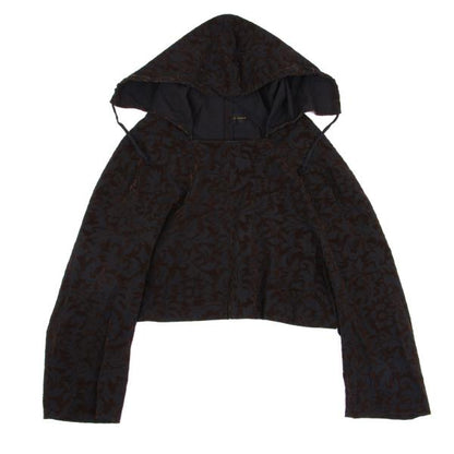 COMME des GARCONS 96AW Wool Flock Print Hoodie Black Size M