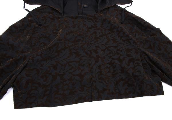 COMME des GARCONS 96AW Wool Flock Print Hoodie Black Size M