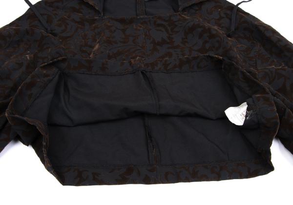 COMME des GARCONS 96AW Wool Flock Print Hoodie Black Size M