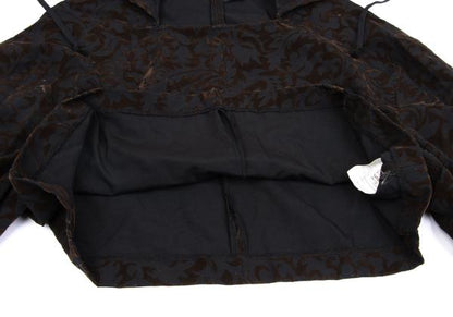 COMME des GARCONS 96AW Wool Flock Print Hoodie Black Size M