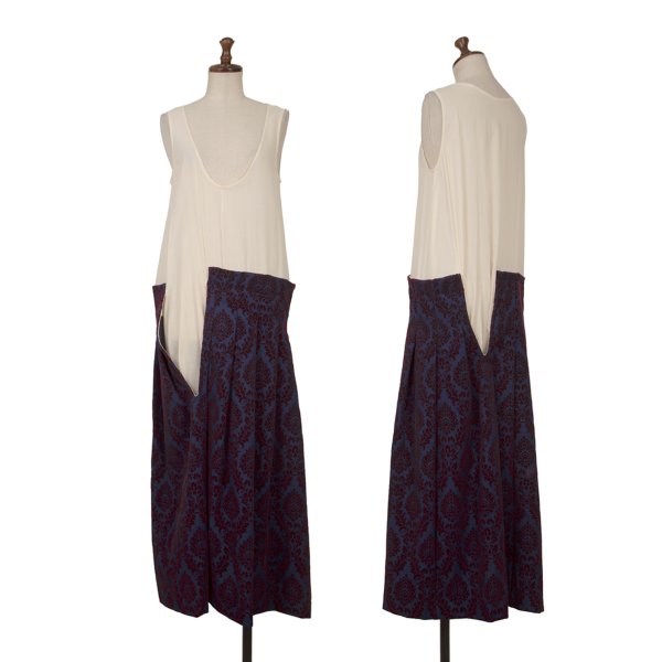 COMME des GARCONS 96AW Flocky Pleated Dress Blue Size S