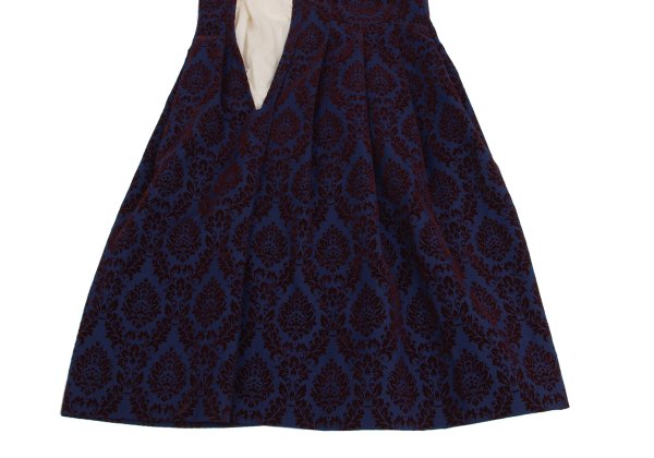 COMME des GARCONS 96AW Flocky Pleated Dress Blue Size S