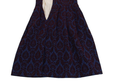 COMME des GARCONS 96AW Flocky Pleated Dress Blue Size S