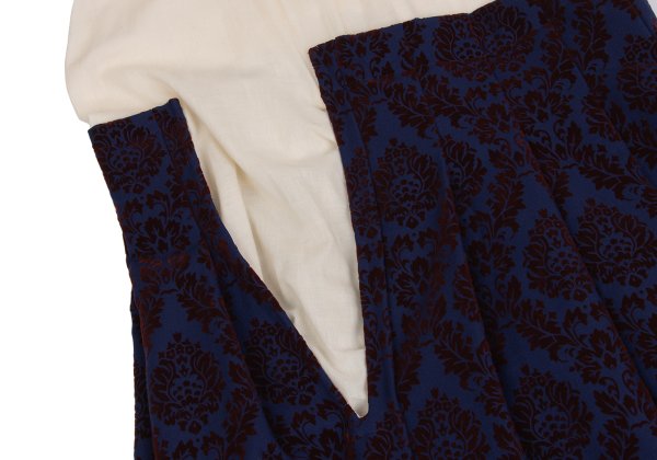COMME des GARCONS 96AW Flocky Pleated Dress Blue Size S