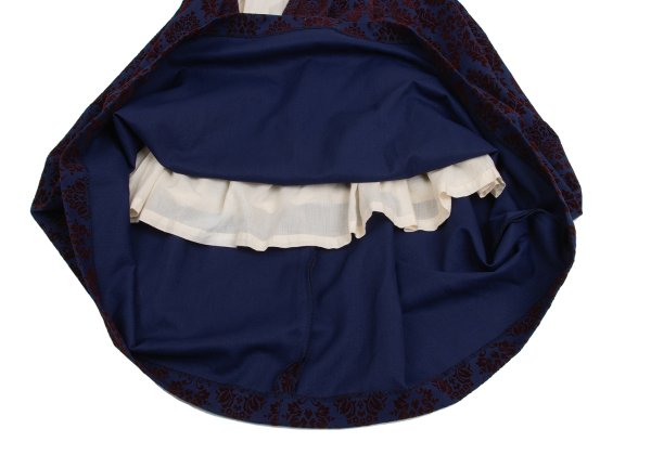 COMME des GARCONS 96AW Flocky Pleated Dress Blue Size S