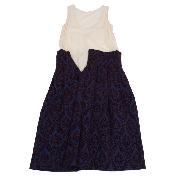 COMME des GARCONS 96AW Flocky Pleated Dress Blue Size S