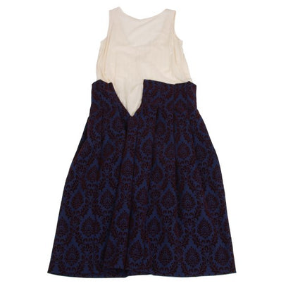 COMME des GARCONS 96AW Flocky Pleated Dress Blue Size S