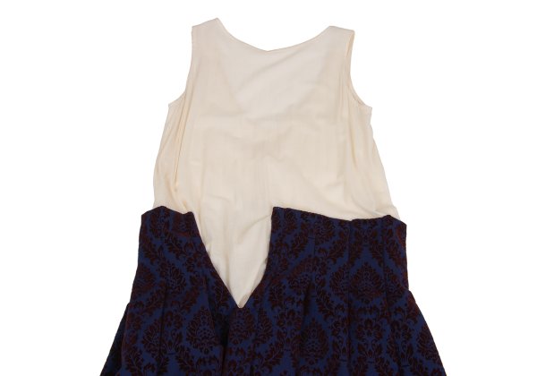 COMME des GARCONS 96AW Flocky Pleated Dress Blue Size S