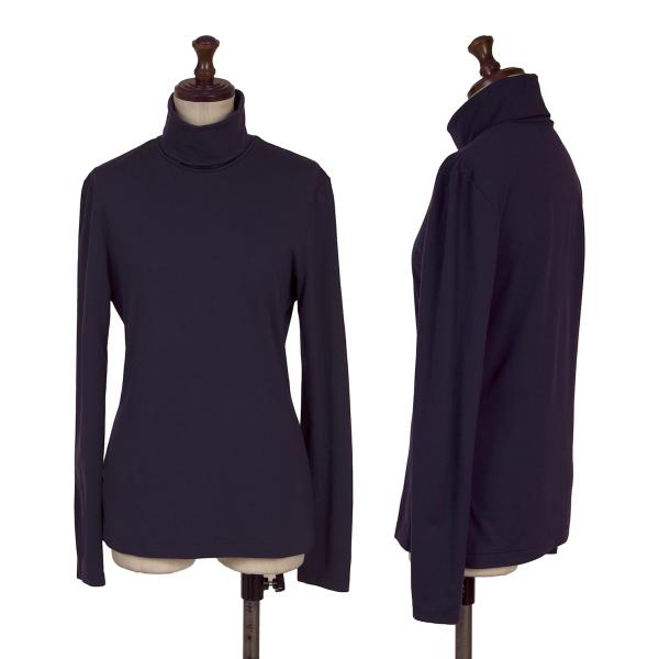 Y's Turtleneck Polyester Purple Size M