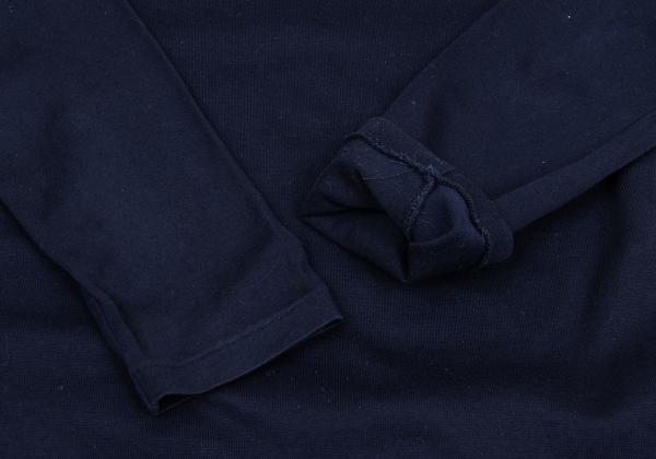 Y's Cotton Turtleneck Long Sleeve Tee Blue Size M