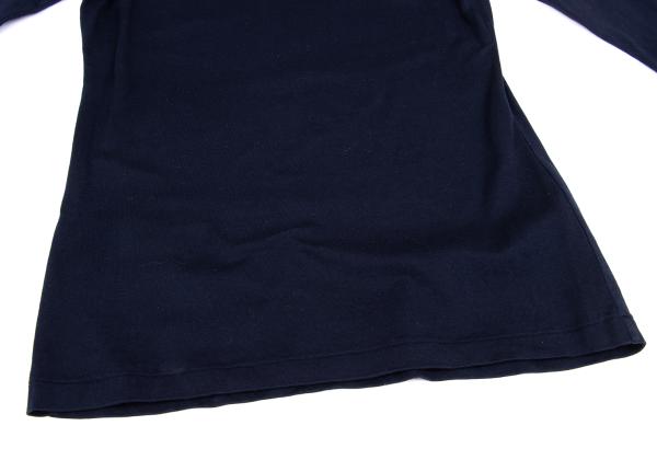 Y's Cotton Turtleneck Long Sleeve Tee Blue Size M