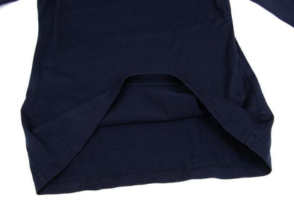 Y's Cotton Turtleneck Long Sleeve Tee Blue Size M