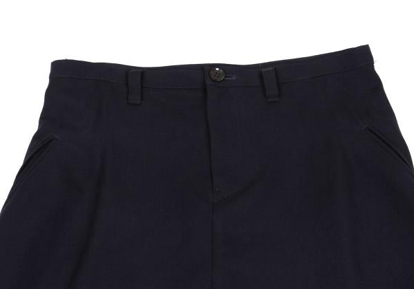 Y's Wool Gabardine Flare Skirt Blue Size 3