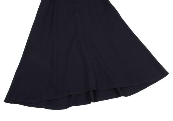 Y's Wool Gabardine Flare Skirt Blue Size 3