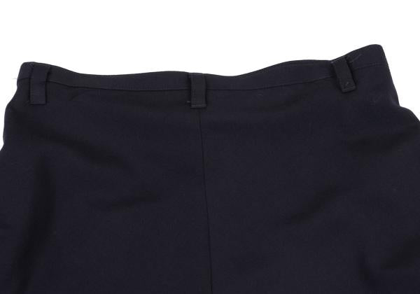 Y's Wool Gabardine Flare Skirt Blue Size 3