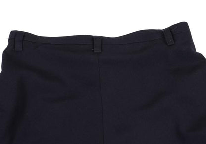Y's Wool Gabardine Flare Skirt Blue Size 3
