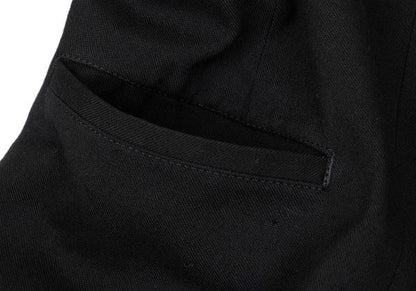 Yohji Yamamoto FEMME Cotton Rayon Peaked Jacket Black Size 2