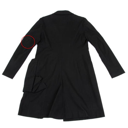 Yohji Yamamoto FEMME Cotton Rayon Peaked Jacket Black Size 2