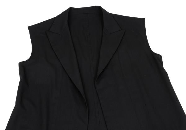 Yohji Yamamoto NOIR Wool Buttonless Jacket Black Size 1