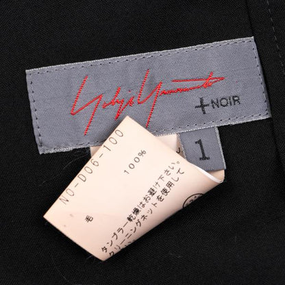 Yohji Yamamoto NOIR Wool Buttonless Jacket Black Size 1