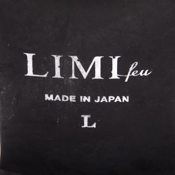 LIMI feu Metal Toe Leather Sneakers Black Size 24.5CM