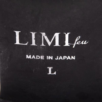 LIMI feu Metal Toe Leather Sneakers Black Size 24.5CM