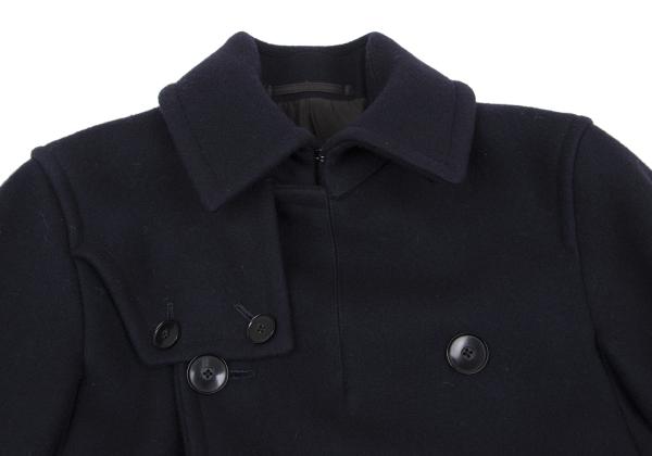 SCYE BASICS Wool Trench Coat Navy Size 38