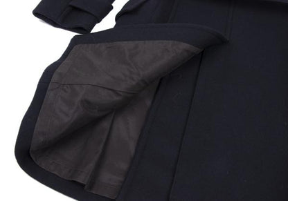 SCYE BASICS Wool Trench Coat Navy Size 38