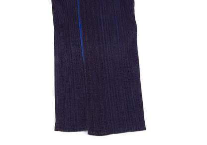 PLEATS PLEASE Mesh Bi-Color Layered Coat Blue Size 4