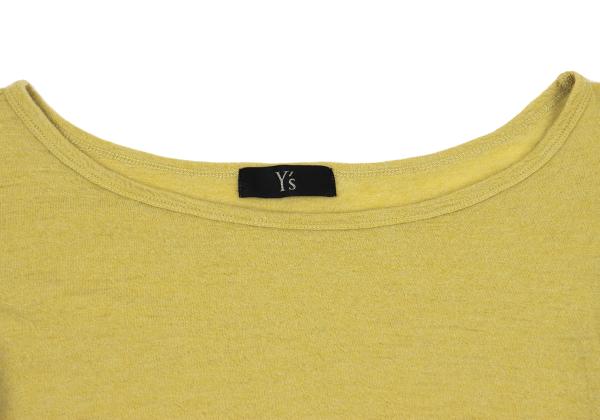 Y's Wool Cuff Color Block Knit Sweater Mustard Size 2