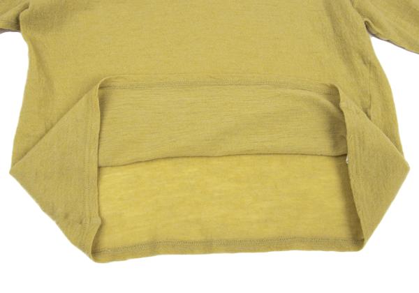 Y's Wool Cuff Color Block Knit Sweater Mustard Size 2