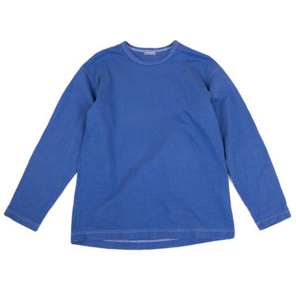 COMME des GARCONS HOMME White Stitch Long Shirt Blue Size L