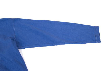 COMME des GARCONS HOMME White Stitch Long Shirt Blue Size L
