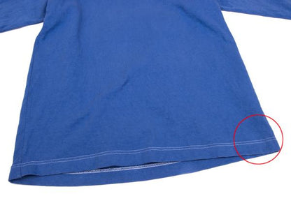 COMME des GARCONS HOMME White Stitch Long Shirt Blue Size L
