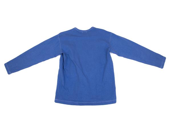 COMME des GARCONS HOMME White Stitch Long Shirt Blue Size L