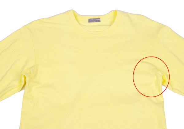 COMME des GARCONS HOMME Cotton T-Shirt Light Yellow Size M