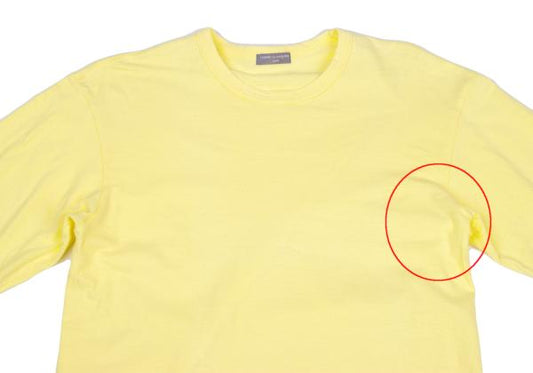 COMME des GARCONS HOMME Cotton T-Shirt Light Yellow Size M