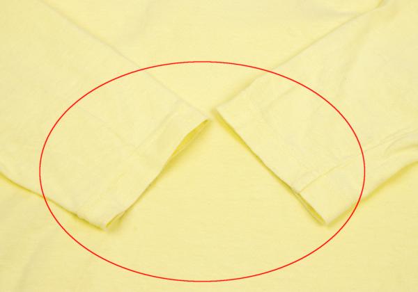 COMME des GARCONS HOMME Cotton T-Shirt Light Yellow Size M
