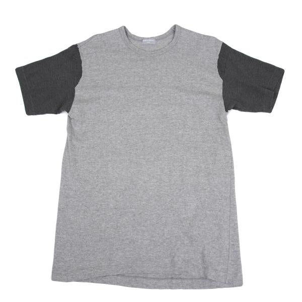 COMME des GARCONS HOMME Bicolor Sleeve T-Shirt Gray Size L