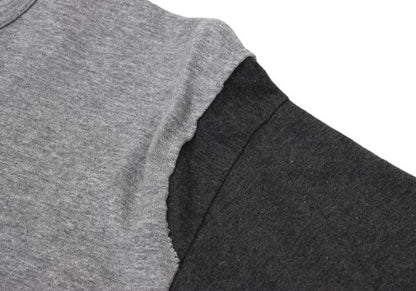 COMME des GARCONS HOMME Bicolor Sleeve T-Shirt Gray Size L