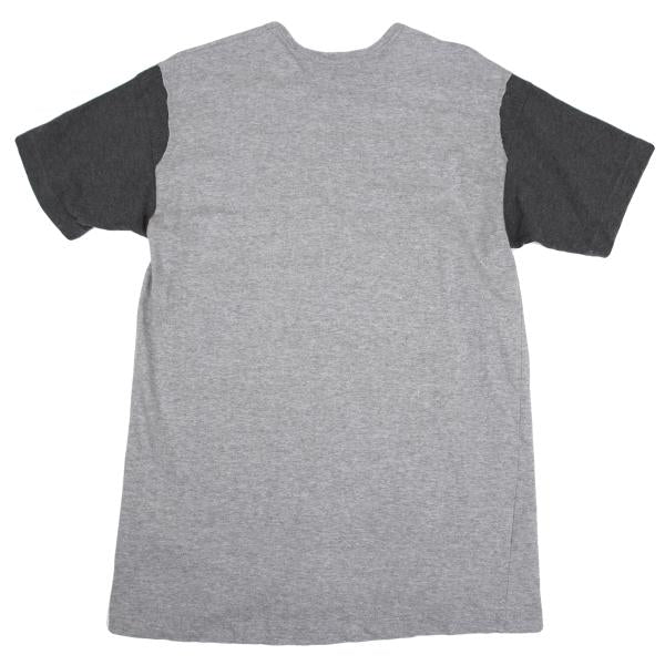 COMME des GARCONS HOMME Bicolor Sleeve T-Shirt Gray Size L