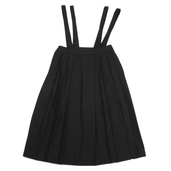 Yohji Yamamoto FEMME Wool Serge Pleated Skirt Black Size 1