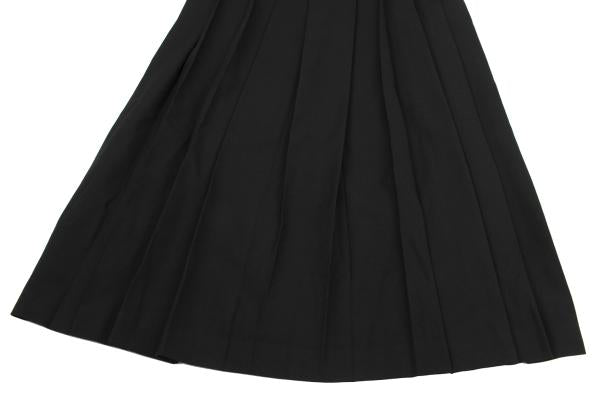 Yohji Yamamoto FEMME Wool Serge Pleated Skirt Black Size 1