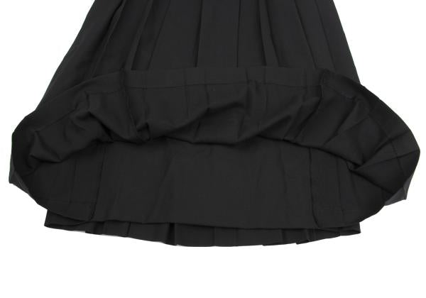 Yohji Yamamoto FEMME Wool Serge Pleated Skirt Black Size 1