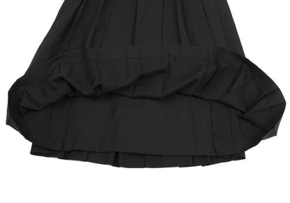 Yohji Yamamoto FEMME Wool Serge Pleated Skirt Black Size 1