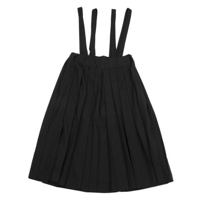 Yohji Yamamoto FEMME Wool Serge Pleated Skirt Black Size 1