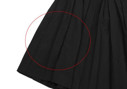 Yohji Yamamoto FEMME Wool Serge Pleated Skirt Black Size 1