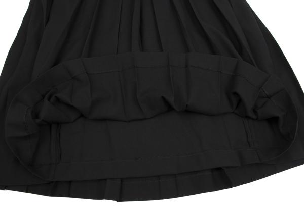 Yohji Yamamoto FEMME Wool Serge Pleated Skirt Black Size 1