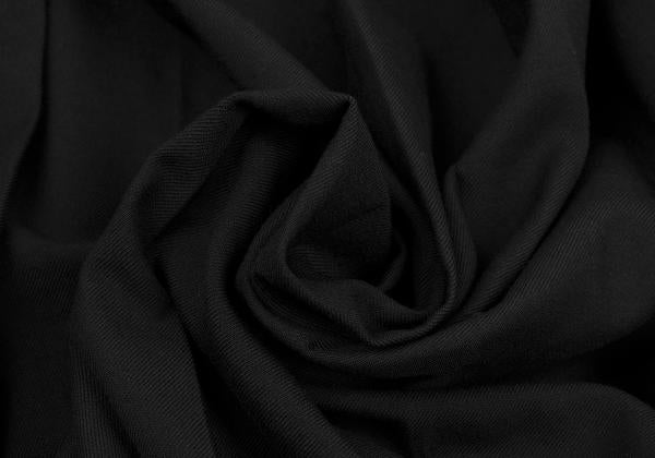 Yohji Yamamoto FEMME Wool Serge Pleated Skirt Black Size 1